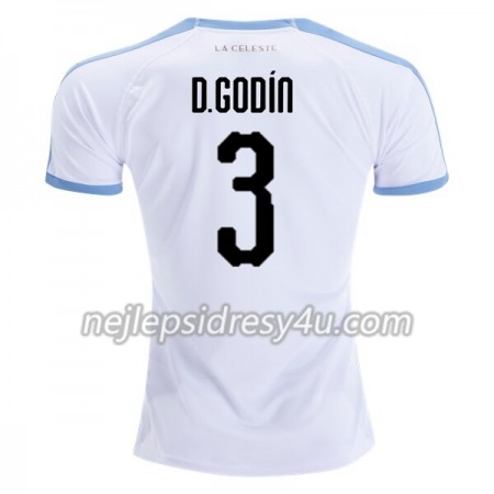 Fotbalový Dres Uruguay Diego Godin 3 Venkovní Copa América 2019